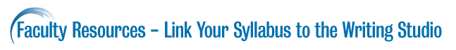 Link your syllabus to the Writing Studio