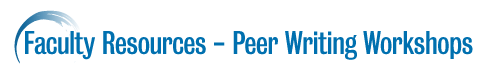 Peer Writing Workshops