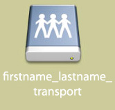 FIT Tranport Volume on a Macintosh