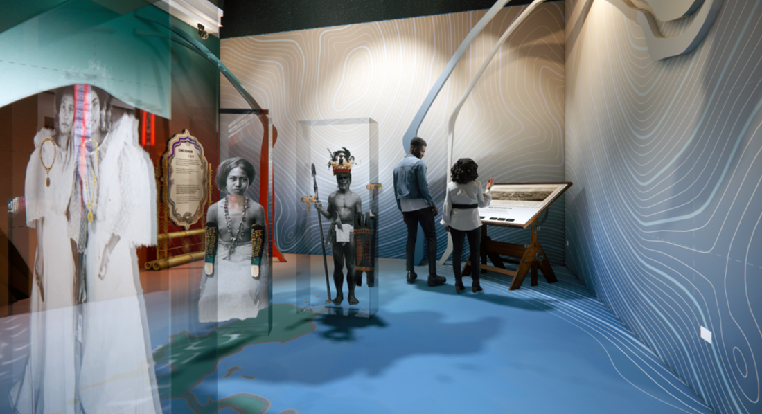 Renderings of Raquel’s proposed exhibition.