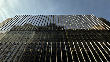 Construction of the New Academic Building from a bird's eye view