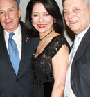  - Honoring Steve Sadove of Saks Fifth Avenue - Karen Sadove; Steve Sadove, chairman and chief executive officer of Saks Fifth Avenue; NYC Mayor Michael Bloomberg; FIT President Joyce F. Brown; FIT Trustee Emeritus John Pomerantz; and EFFI Board Member Gil Harrison<br />
