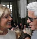 Elizabeth Peek, Karl Lagerfeld - September 10, 2010 Elizabeth Peek, Karl Lagerfeld - September 10, 2010