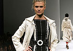 Model on the runway.