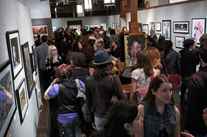 Exhibition opening, Illustration House Gallery