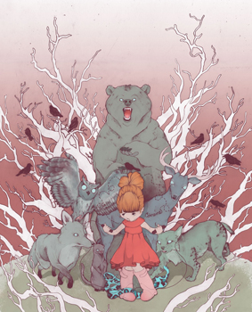 Illustration Futuro Invitation Card by Gabriel Roa