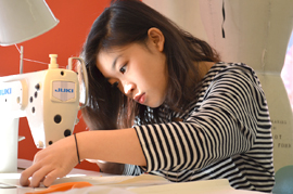 Student Sewing