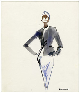 Bil Donovan illustration, watercolor on paper, undated