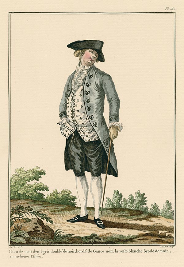illustration of man standing with hand in pocket