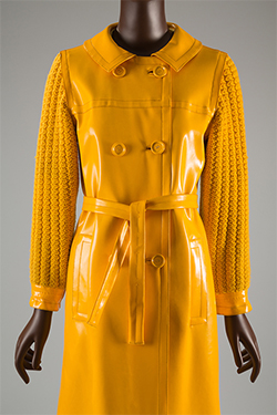 Yves Saint Laurent Rive Gauche, raincoat, 1966, gift of Ethel Scull. 77.21.4