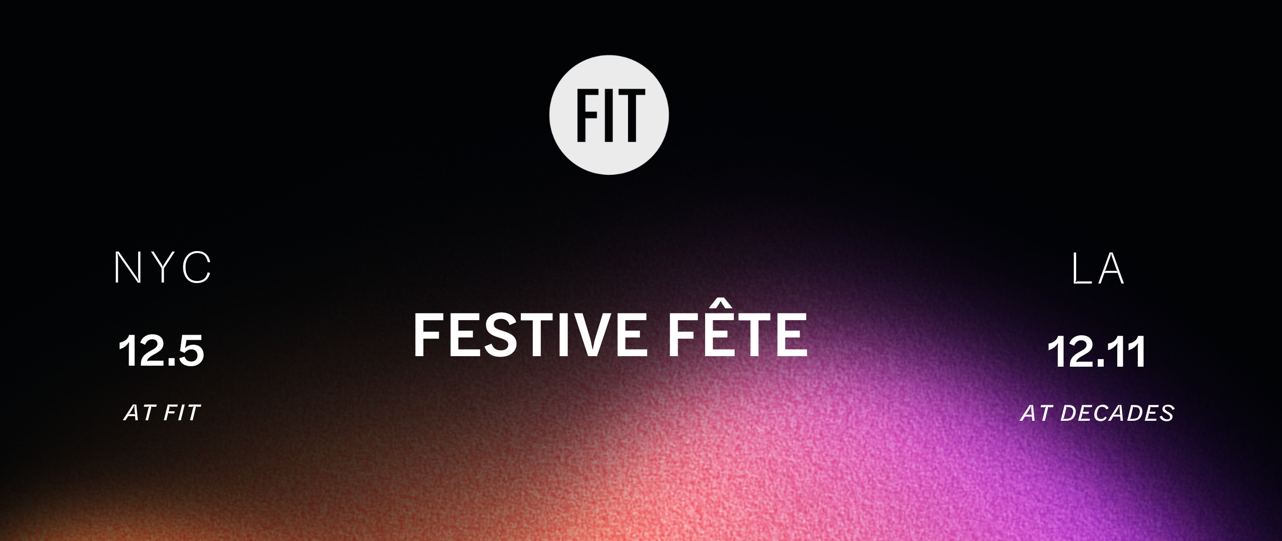 FESTIVE FETE Holiday Party Banner