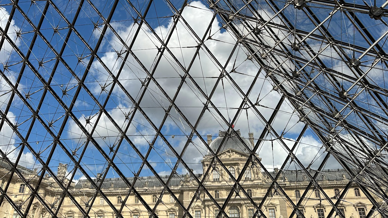 Photo taken inside of the Louvre in Paris, France