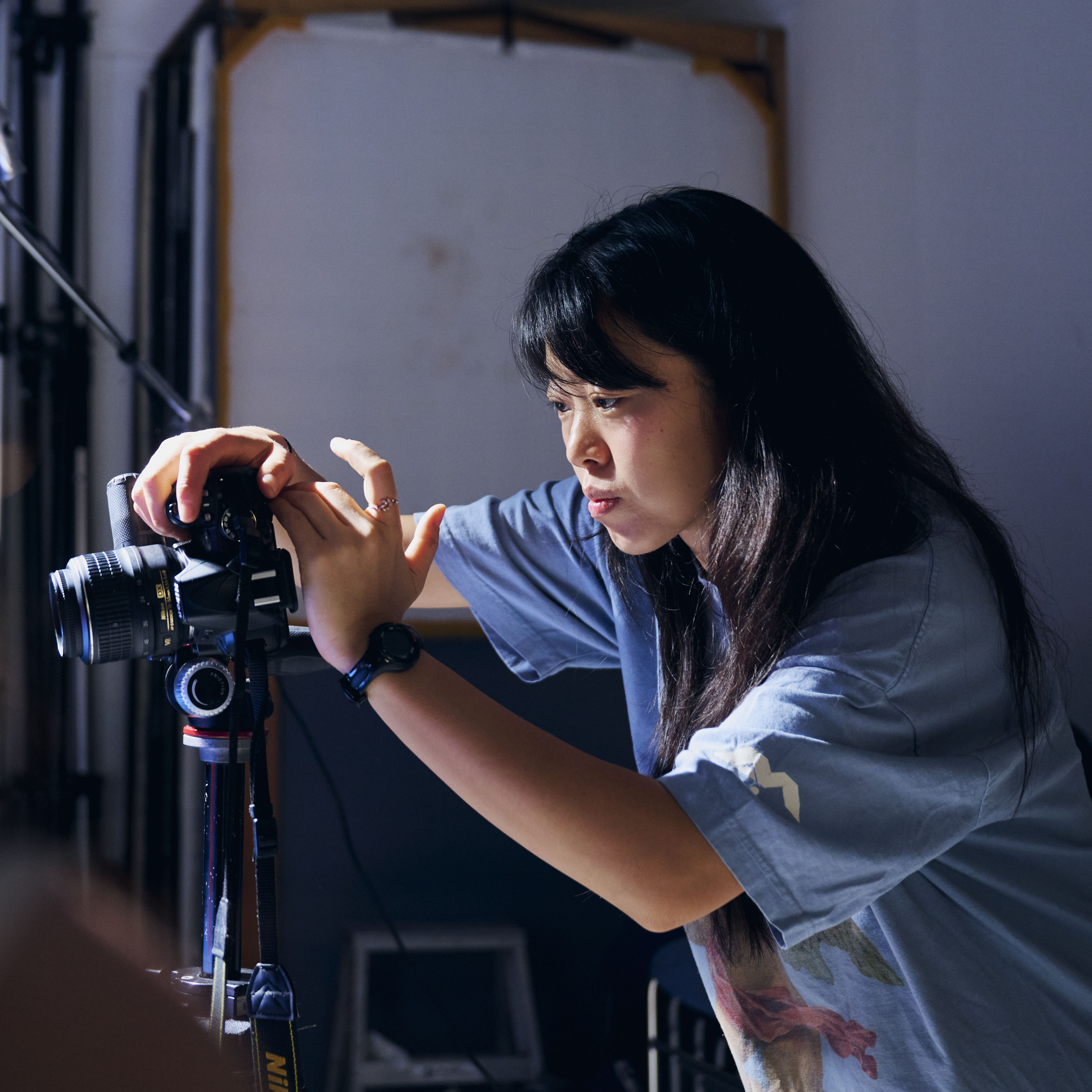 FIT student with camera