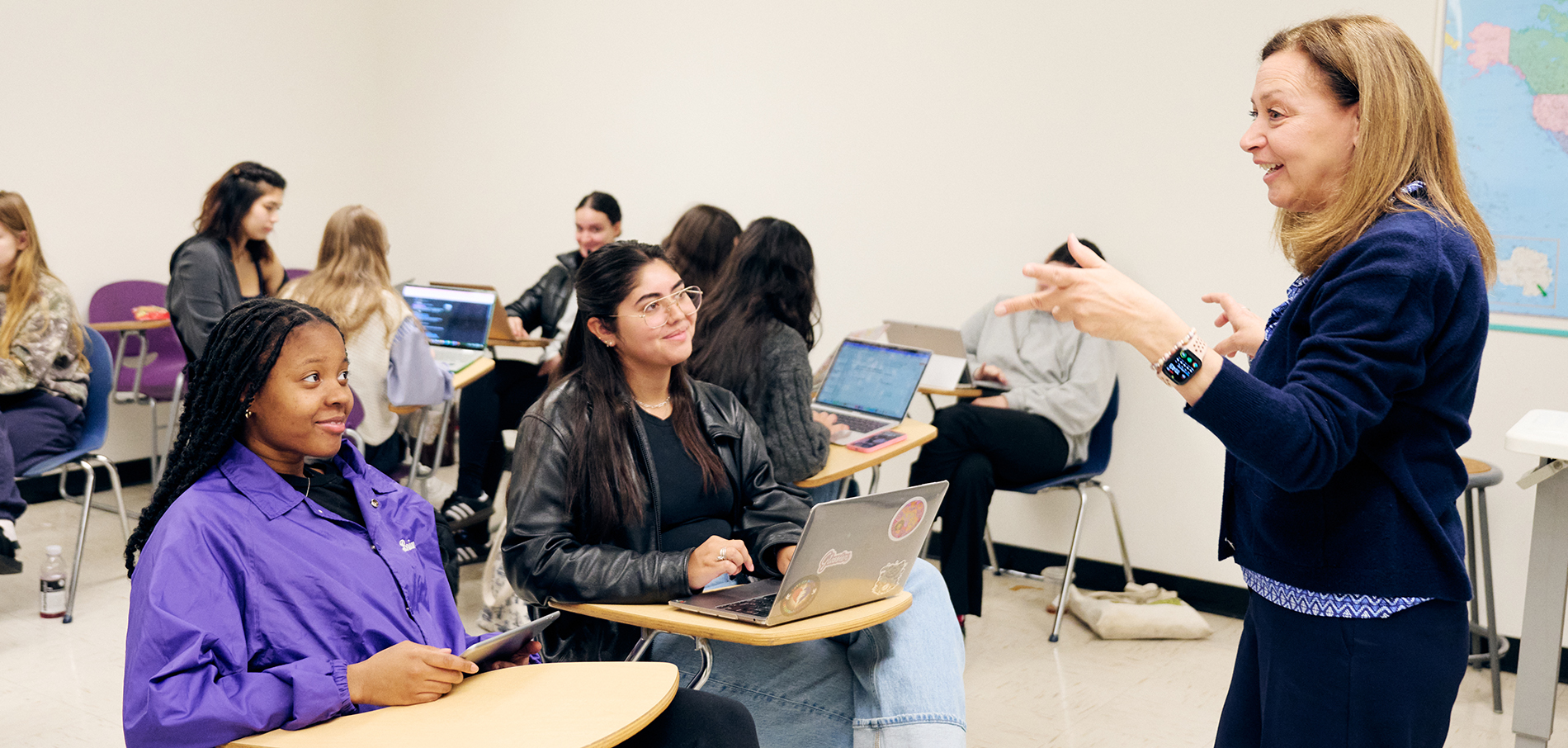 students and instructor inFIT classroom