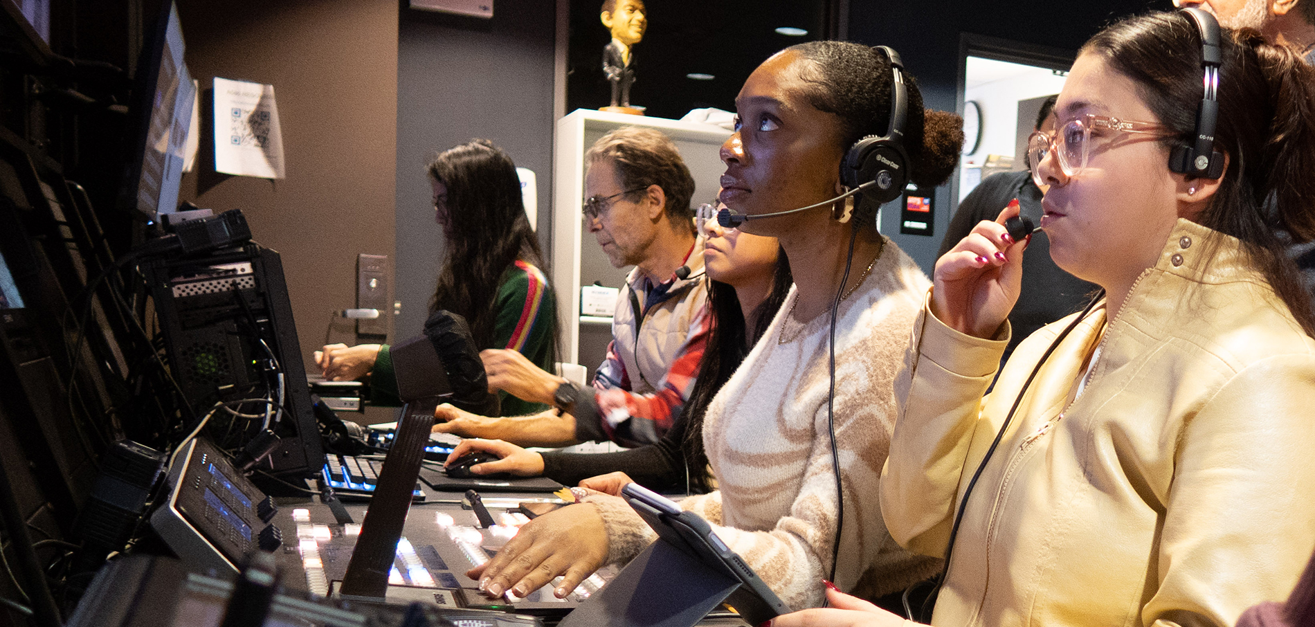 FIT students in TV studio