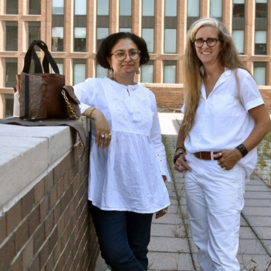 FIT's Preeti Arya, Textile Development and Marketing and Sarah Mullins, Fashion Design co-chair