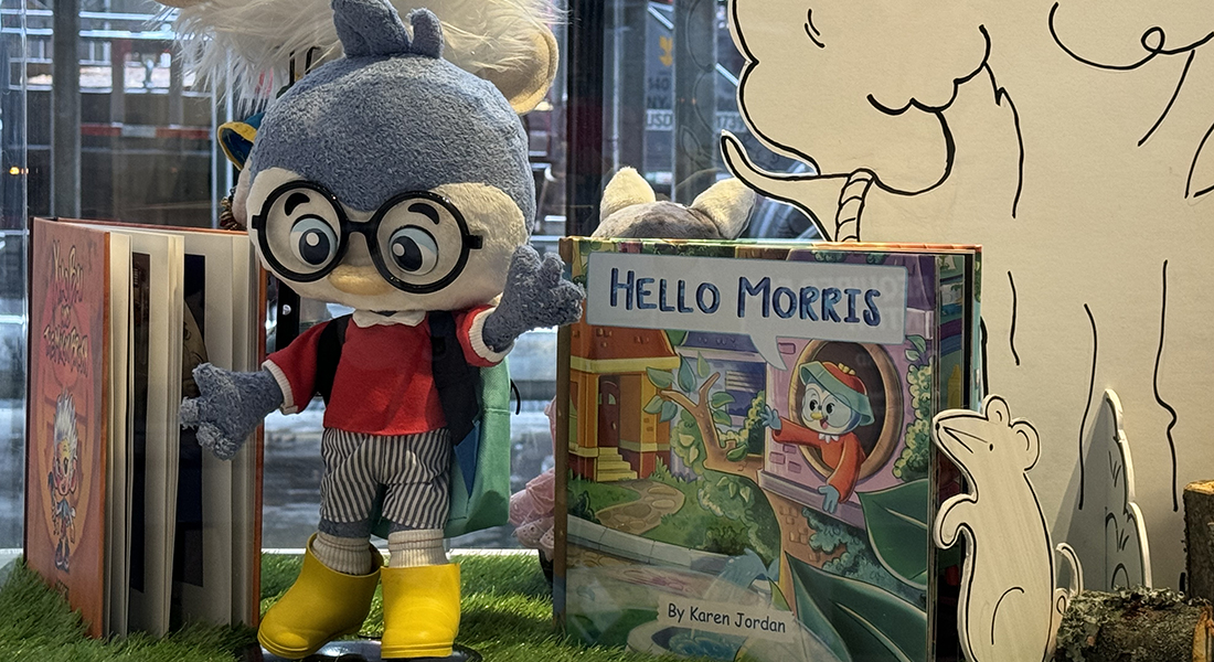 "Hello Morris" book and toy