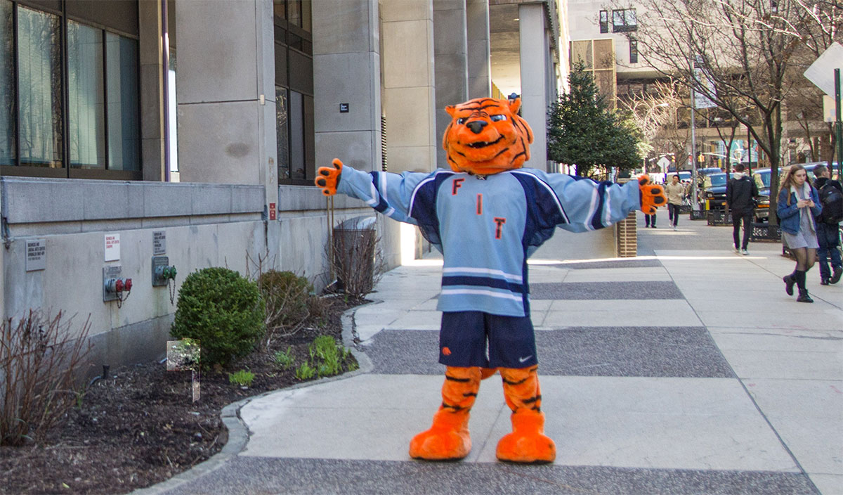 stitch, our tiger mascot, welcomes you to campus